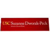USC Trojans Cardinal Suzanne Dworak-Peck School of Social Work Decal